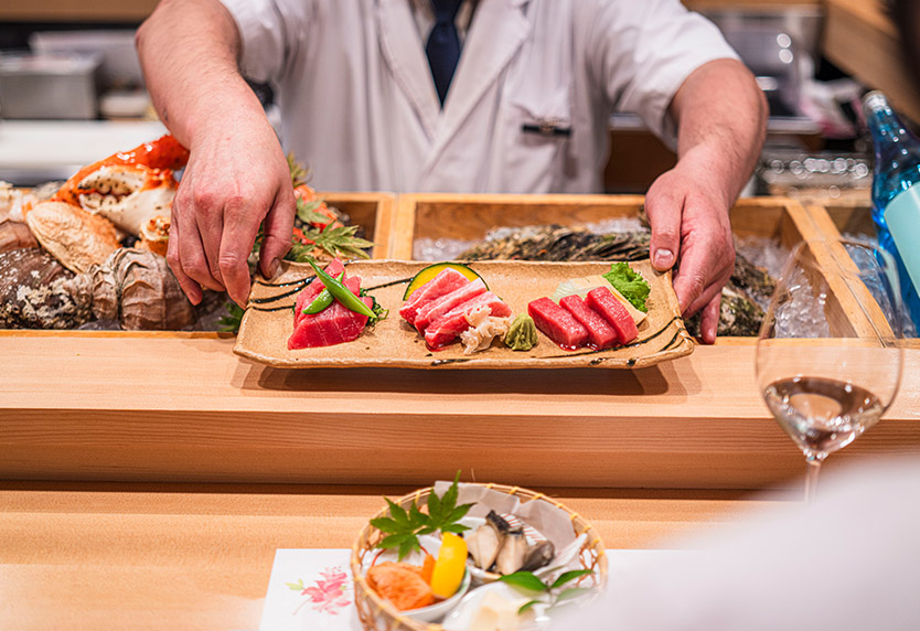 【夜メニュー】新鮮な鮪など海鮮をお楽しみいただけます