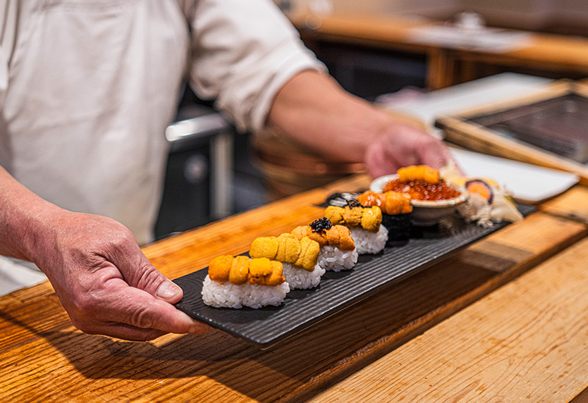 【うにの握り】厳選5種のうにの食べ比べ